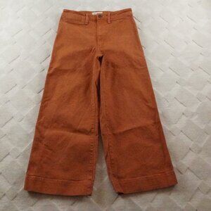 Madewell Emmett Wide Leg High Waist Crop Pants Womens 28